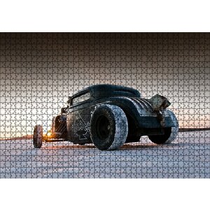 Motörhead Maça As Antika Araba Puzzle Yapboz Mdf Ahşap 1000 Parça