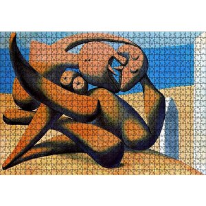 Figure At The Seaside, 1931 By Pablo Picasso Puzzle Yapboz Mdf Ahşap 1000 Parça