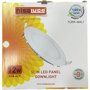 12w Sıva Altı Led Panel 3000k