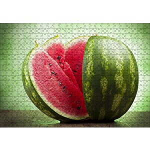 Dilimlenmiş Karpuz Puzzle Yapboz Mdf Ahşap 500 Parça