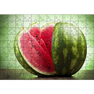 Dilimlenmiş Karpuz Puzzle Yapboz Mdf Ahşap 120 Parça