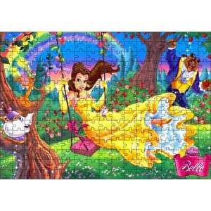 Disney Çizgi Film Güzel Ve Çirkin Puzzle Yapboz Mdf Ahşap 255 Parça