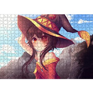 Megumin Konosuba Puzzle Yapboz Mdf Ahşap 500 Parça