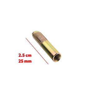 Çakma Çelik Dübel İç Dişli M6 Mm Raf İskele Montaj Bağlantı Monte Zemin Tavan Beton Asma Aparat