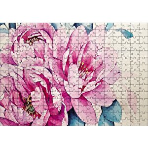 Şakayık Çiçeği Puzzle Yapboz Mdf Ahşap 255 Parça