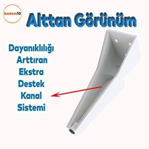 Nota Mobilya Kanepe Sehpa Tv Ünitesi Koltuk Ayağı Baza Ayakları Beyaz Altın Gold Sarı 19 Cm