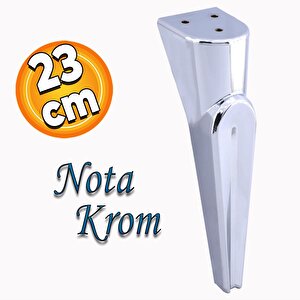 Nota Mobilya Kanepe Sehpa Tv Ünitesi Koltuk Ayağı Baza Ayakları Krom Gümüş 23 Cm