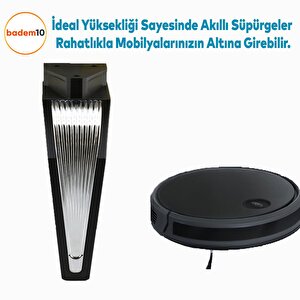 Salkım Mobilya Oturma Grubu Kanepe Sehpa Tv Ünitesi Koltuk Ayağı Baza Ayakları Siyah Krom 16 Cm
