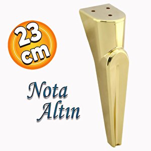 Nota Mobilya Kanepe Tv Ünitesi Koltuk Ayağı Konsol Ayakları Altın Gold 23 Cm