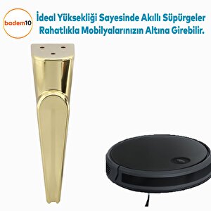 Nota Mobilya Kanepe Sehpa Tv Ünitesi Koltuk Ayağı Baza Ayakları Altın Gold 23 Cm