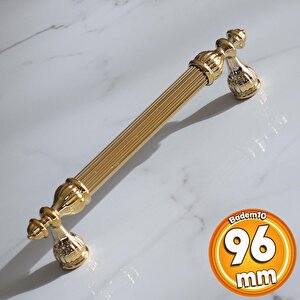 Şah 96 Mm Gold Altın Kulp Metal Mobilya Dolap Çekmece Kapak Mutfak Kulpları Kulbu Dolabı Kulpu
