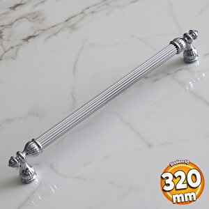 Şah 320 Mm Krom Renk Kulp Metal Mobilya Dolap Çekmece Kapak Mutfak Kulpları Kulbu Dolabı Kulpu