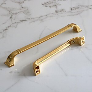 Roma 224 Mm Gold Altın Kulp Metal Mobilya Mutfak Çekmece Dolap Kapak Dolabı Kulpları Kulbu Kulpu