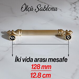 Şah 128 Mm Gold Altın Kulp Metal Mobilya Çekmece Dolap Kapak Mutfak Kulbu Kulpları Dolabı Kulpu