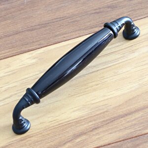 Gerçek Porselen Siyah 96 Mm Mobilya Mutfak Kulp Çekmece Dolap Kulplar Kapak Kulpu Kulbu Dolabı