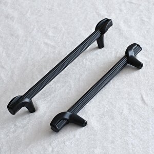 Duru 192 Mm Siyah Metal Kulp Mobilya Çekmece Mutfak Dolabı Kulpları Dolap Kapak Kulbu Kulpu