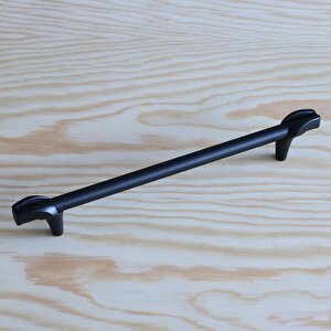 Prade 192 Mm Mat Siyah Metal Kulp Çekmece Mobilya Mutfak Dolap Kapak Kulpları Dolabı Kulbu Kulpu
