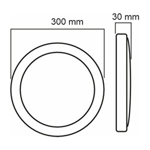 16w Led Sıva Üstü Armatür (SPL018.16 - Beyaz Işık)