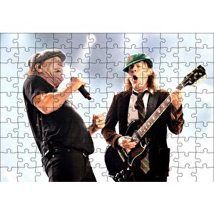 Acdc Angus Ve Malcolm Puzzle Yapboz Mdf Ahşap 120 Parça