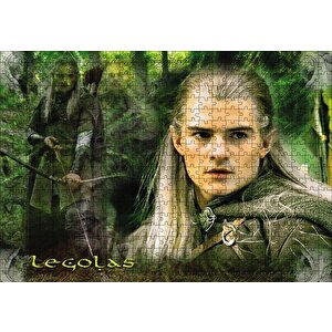 Yüzüklerin Efendisi Legolas Orlando Bloom Puzzle Yapboz Mdf Ahşap 500 Parça