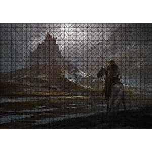 Yorgun Savaşçının Kaleye Dönüşü Puzzle Yapboz Mdf Ahşap 1000 Parça