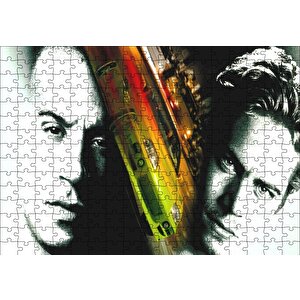Hızlı Ve Öfkeli Film Afişi Puzzle Yapboz Mdf Ahşap 255 Parça
