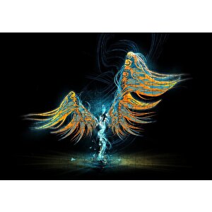 Işığın Dansı Ve Rengarenk Kanatları Puzzle Yapboz Mdf Ahşap 500 Parça