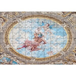 Tavan Resmi Davut Ve Melekler Puzzle Yapboz Mdf Ahşap 120 Parça