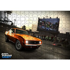 Hızlı Ve Öfkeli Turuncu Ss Puzzle Yapboz Mdf Ahşap 255 Parça