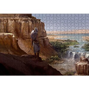 Assassins Creed Origins Nil Nehri Ve Suikastçi Puzzle Yapboz Mdf Ahşap 500 Parça