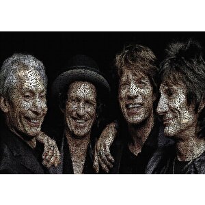 Şarkı Sözlerinden Mozaik Portre Puzzle Yapboz Mdf Ahşap 255 Parça