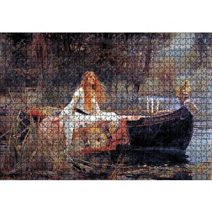 Shalott Leydisi John William Waterhouse Puzzle Yapboz Mdf Ahşap 1000 Parça