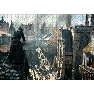 Assassins Creed Çatıdaki Suiakstçi Puzzle Yapboz Mdf Ahşap 500 Parça