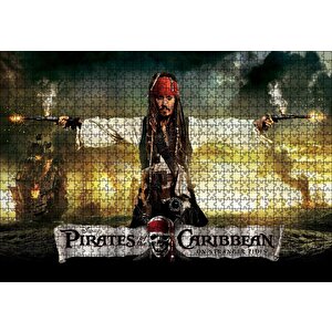 Karayip Korsanları Jack Sparrow Film Puzzle Yapboz Mdf Ahşap 1000 Parça