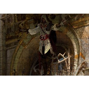 Assassins Creed Bıçaklı Suikastçi Yükseliyor Puzzle Yapboz Mdf Ahşap 120 Parça