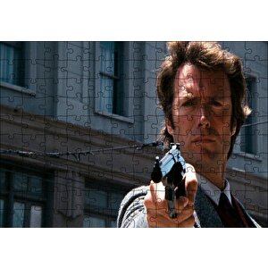 Clint Eastwood Kirli Harry Puzzle Yapboz Mdf Ahşap 120 Parça