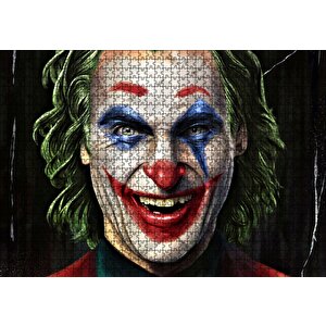 Joker Yakın Plan Yüz Çizim Puzzle Yapboz Mdf Ahşap 1000 Parça