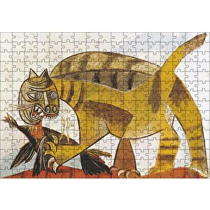 Cat Catching A Bird, 1939 By Pablo Picasso Puzzle Yapboz Mdf Ahşap 255 Parça