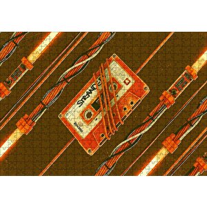 Teknoloji Ve Nostalji Yan Yana Puzzle Yapboz Mdf Ahşap 500 Parça