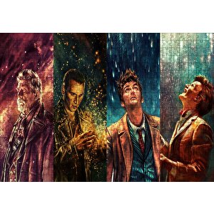 Doctor Who Karakterler Puzzle Yapboz Mdf Ahşap 500 Parça