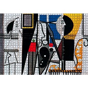 Painter And Model 1928 By Pablo Picasso Puzzle Yapboz Mdf Ahşap 1000 Parça