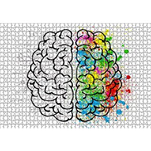 Beyin Kıvrımları Sanat Ve Bilim Puzzle Yapboz Mdf Ahşap 1000 Parça