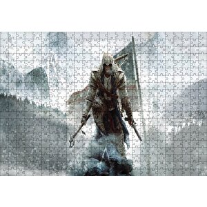 Assassins Creed 3 Karlı Tepeler Puzzle Yapboz Mdf Ahşap 500 Parça