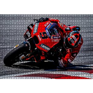 Ducati Corse Moto Gp Danilo Petrucci Puzzle Yapboz Mdf Ahşap 1000 Parça