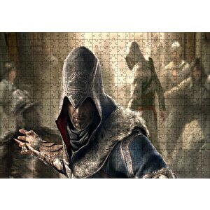 Assassins Creed Sauikastçi Ve Flu Arka Plan Puzzle Yapboz Mdf Ahşap 500 Parça