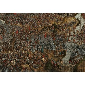 Avrupada Savaş Meydanı Sahnesi Puzzle Yapboz Mdf Ahşap 500 Parça