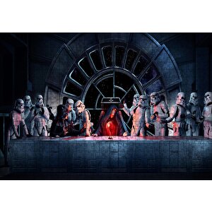Yıldız Savaşları Darth Vader Ve Stormtroopers Puzzle Yapboz Mdf Ahşap 500 Parça
