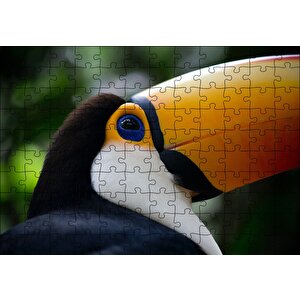 Muhteşem Renkleriyle Tukan Kuşu Puzzle Yapboz Mdf Ahşap 120 Parça