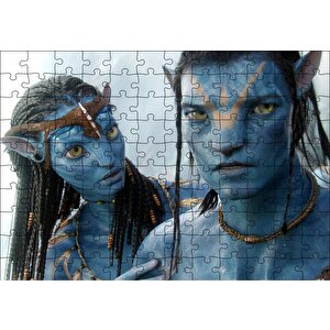 Avatar Çift Görseli Puzzle Yapboz Mdf Ahşap 120 Parça