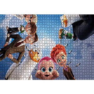Leylekler Bebek, Sarah, Henry Ve Nate Puzzle Yapboz Mdf Ahşap 1000 Parça